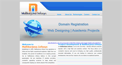 Desktop Screenshot of mallikarjunainfosys.com